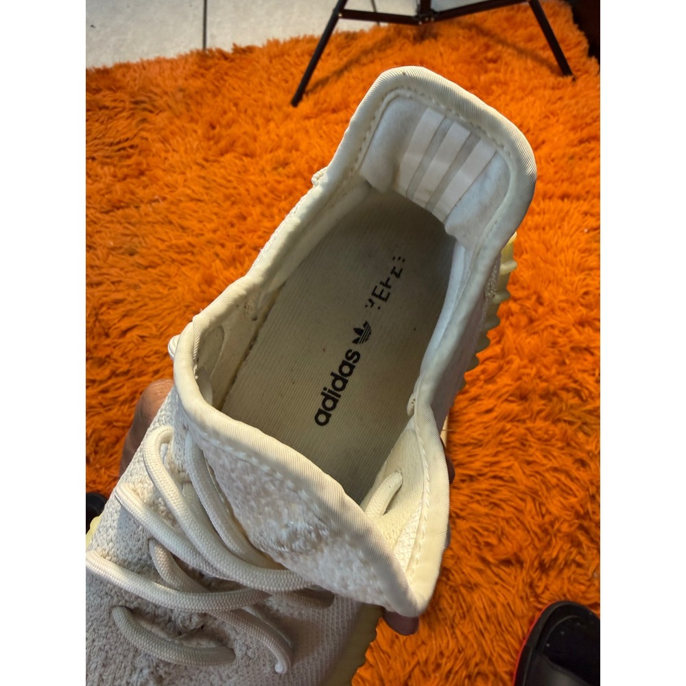 Adidas Yeezy Boost 350 V2 Cream White Mens CP9366 Size 9 Triple White Sneakers - Picture 5 of 5